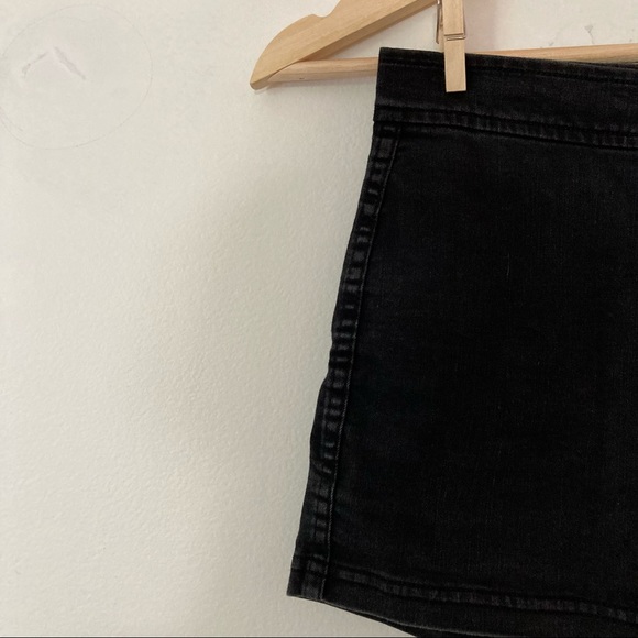 American Apparel Easy Jean High Waisted Shorts - Picture 4 of 5